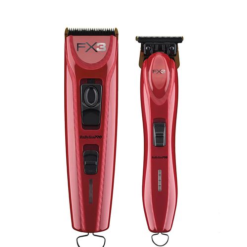 Kit Máquina de Corte Profesional FX3 Ferrari + Trimmer Profesional FX3 Ferrari Babyliss PRO