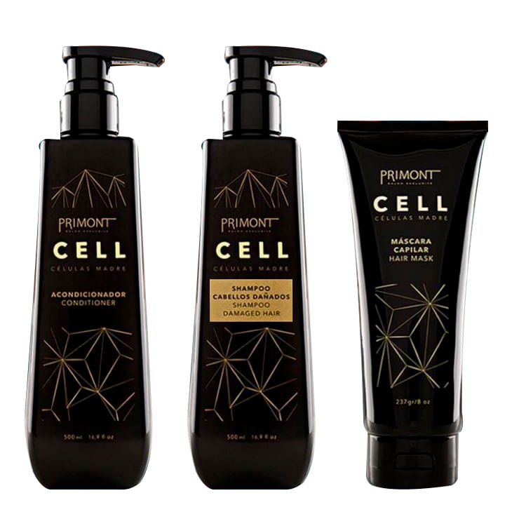 Kit Celulas Madre Primont Shampoo + Acondicionador + Tratamiento
