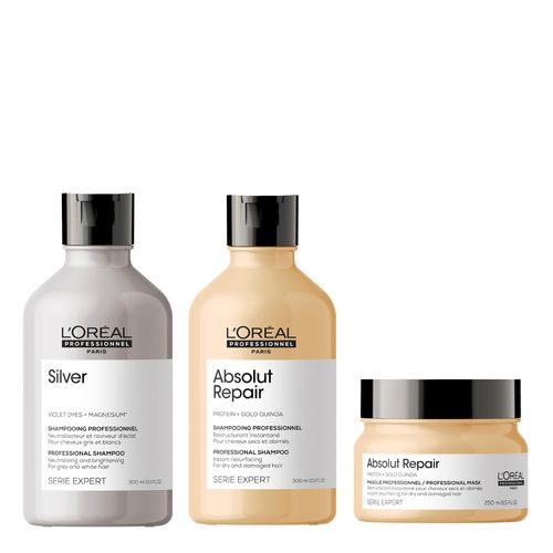 Kit Absolut Repair + Shampoo Silver L'Oréal Professionnel