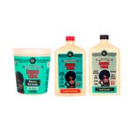 Kit Shampoo + Acondicionador + Tratamiento Meu Cacho Minha Vida Lola Cosmetics