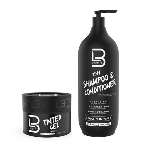 Combo Tinte + Shampoo y Acondicionador 2 en 1 Level 3