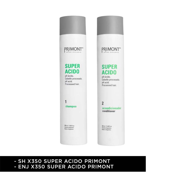 Kit Super Acido Chico Shampoo + Acondicionador Primont