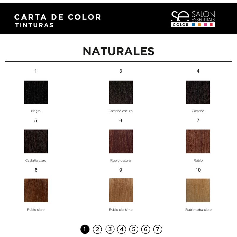 Kit Coloración 6 Tinturas Color x60ml Salon Essentials
