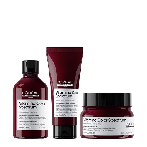 Kit Shampoo + Acondicionador + Máscara Vitamino Color Spectrum L'Oréal Professionnel