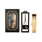 Combo Profesional Trimmer Lo-Pro FX Gold 726 y Tijera de Pulir Golden Cobalt
