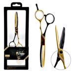 Combo Profesional Máquina de Corte Lo-Pro FX Gold 825 y Tijera de Pulir Golden Cobalt