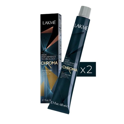 Combo 2 Tinturas Sin Amoníaco High Performance x60ml Chroma Lakmé