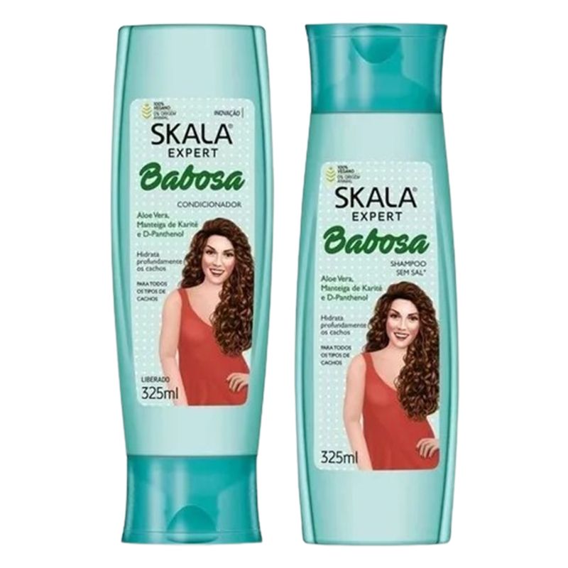 Kit Hidratación Cabellos Rizados Babosa Skala