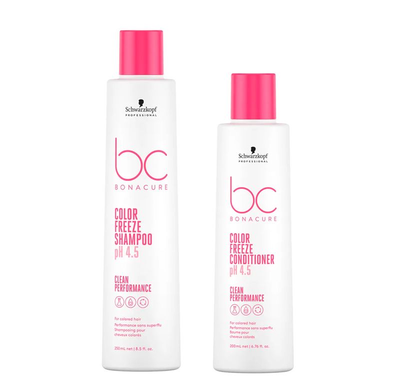 Kit Protector Color Shampoo 250ml + Acondicionador 200ml PH4,5 Color Freeze Bonacure Schwarzkopf