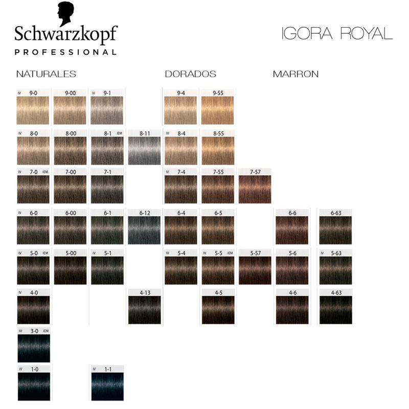 Combo 4 Tinturas Coloracion Igora Royal Schwarzkopf + Oxidantes de Regalo