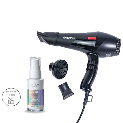 Secador de Pelo Profesional New Pro Basic Turbo 2600 Teknikpro con difusor