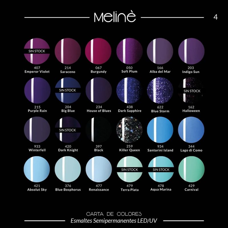 12 Esmaltes Semipermanentes Meline
