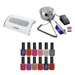 Combo 12x Esmaltes Semipermanentes Meliné + Torno y Extractor de Polvo