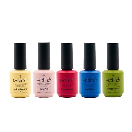 Combo 5 Esmaltes Colección Electric Essence Meliné