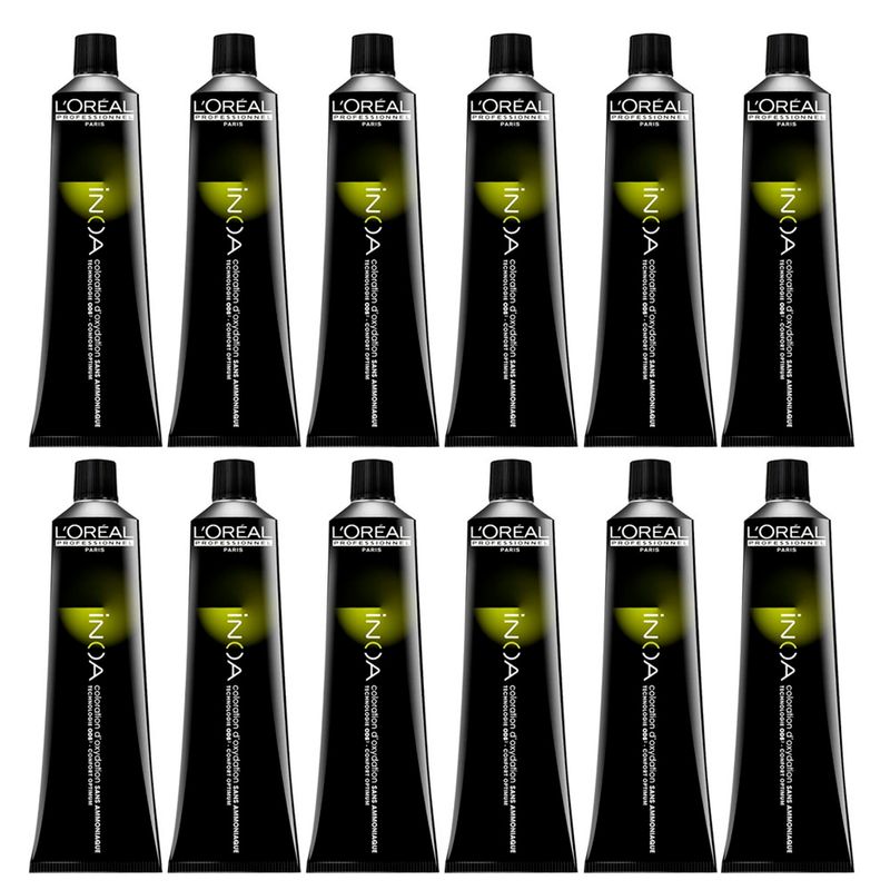 12 Tinturas Inoa Sin Amoníaco x 60grs Loreal Professionnel