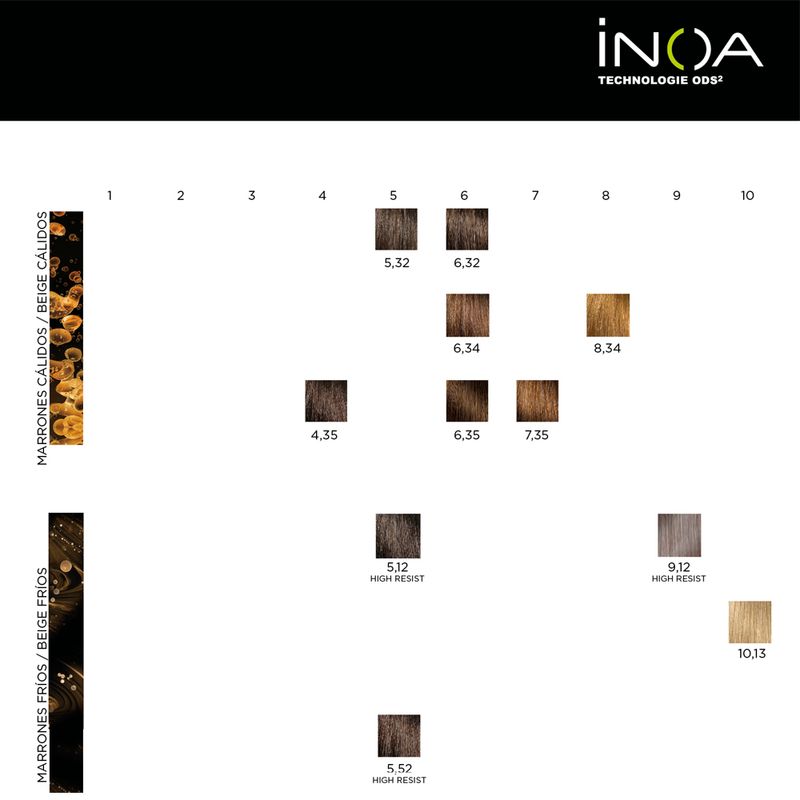 12 Tinturas Inoa Sin Amoníaco x 60grs Loreal Professionnel