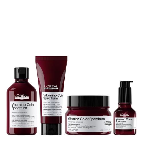Kit Shampoo + Acondicionador + Sérum + Tratamiento Vitamino Color Spectrum L'Oréal Professionnel