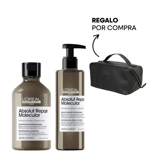 Kit Shampoo + Sérum De Enjuague Absolut Repair Molecular Serie Expert L'Oréal Professionnel