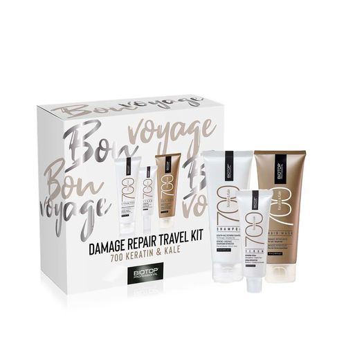 700 Keratin & Kale Travel Kit - BIOTOP PROFESSIONAL - Reparación - 75ml+75ml+30ml
