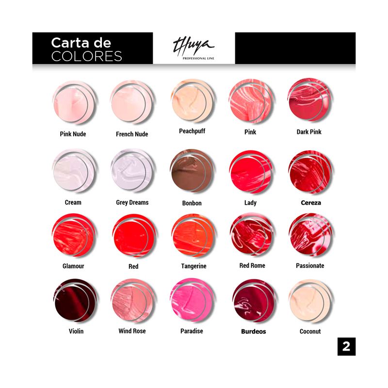 4 Esmaltes Semipermanentes Gel On Off x14ml Thuya