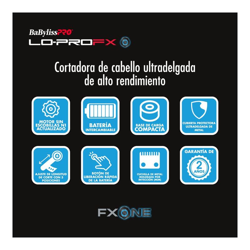 MAQ CORTE LO-PRO FX ONE 829 BABYLISS