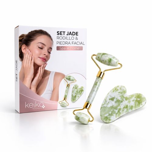 Set Jade Rodillo &  Piedra Facial Keiko
