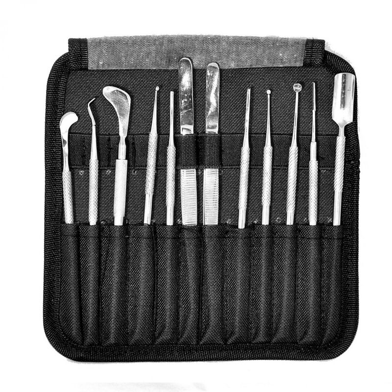 Cajas de Acero + Algodonero + Bandeja + Set De Manicuría/pedicuría + Esterilizador