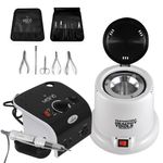 Torno Supreme Drill Meline + Esterilizador a Cuarzo Profesional Healthy Tools + Set de Alicates Premium cut Meline