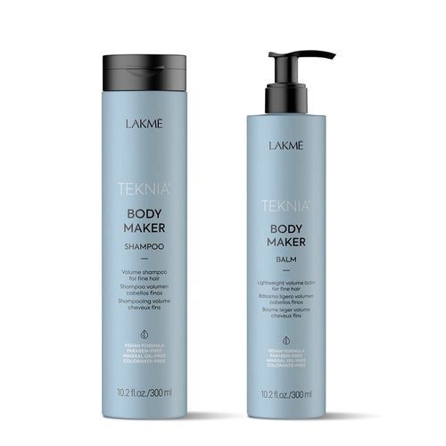 Combo Chico Voluminizador Cabellos Finos Body Maker Lakme