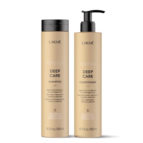 Shampoo y Acondicionador Chico Pelo Dañado Deep Care Lakme