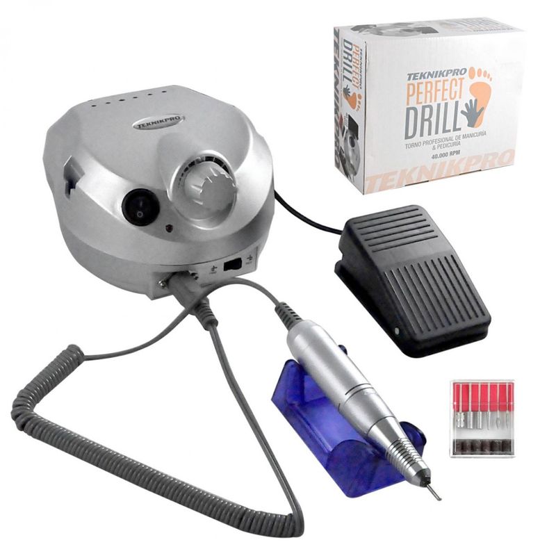 4 Esmaltes Meliné + Base + Top Coat + Torno Perfect Drill