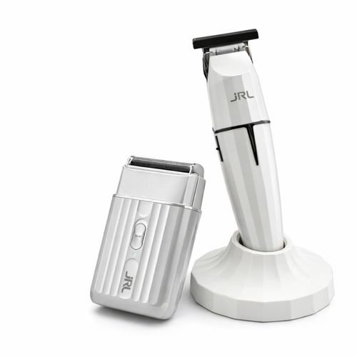 Combo Profesional JRL Onix White Ghost Trimmer + Shaver