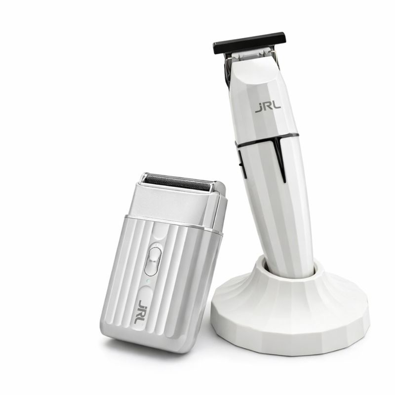 Combo Profesional JRL Onix White Ghost Trimmer + Shaver