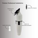 Combo Profesional JRL Onix White Ghost Trimmer + Shaver