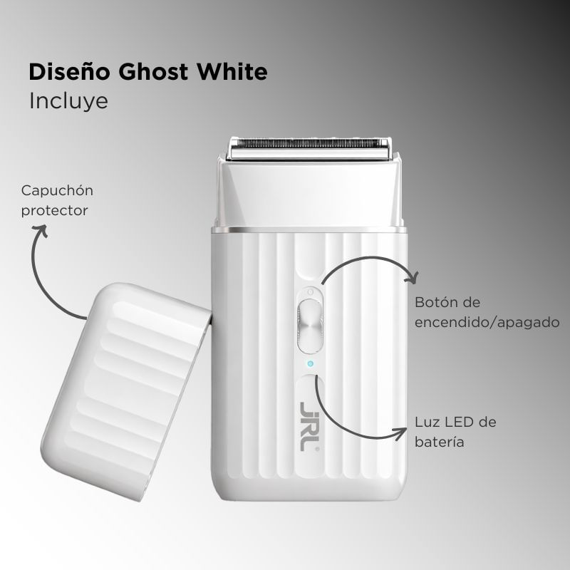 Combo Profesional JRL Onix White Ghost Trimmer + Shaver