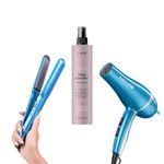 Combo Ionic Nano Titanium Secador & Plancha + Protector Térmico Frizz Control  | Babyliss + Lakmé