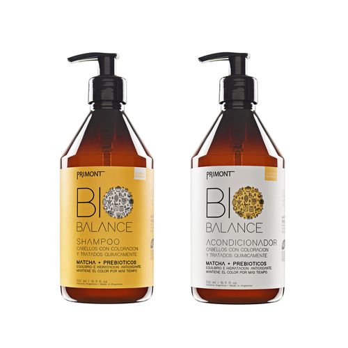 Kit Protector de Color Chico Shampoo + Acondicionador Matcha y Prebióticos Bio Balance Primont