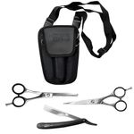Combo Barbería tijeras + Posatijeras