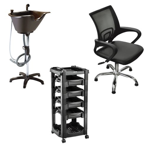 Lavacabezas Portátil Facile + Módulo Ayudante Vegas + Sillón Luxury Day Teknikstyle