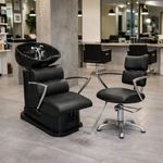 Combo Profesional Sillón Hidráulico & Lavacabezas Regulable R2 | TeknikStyle