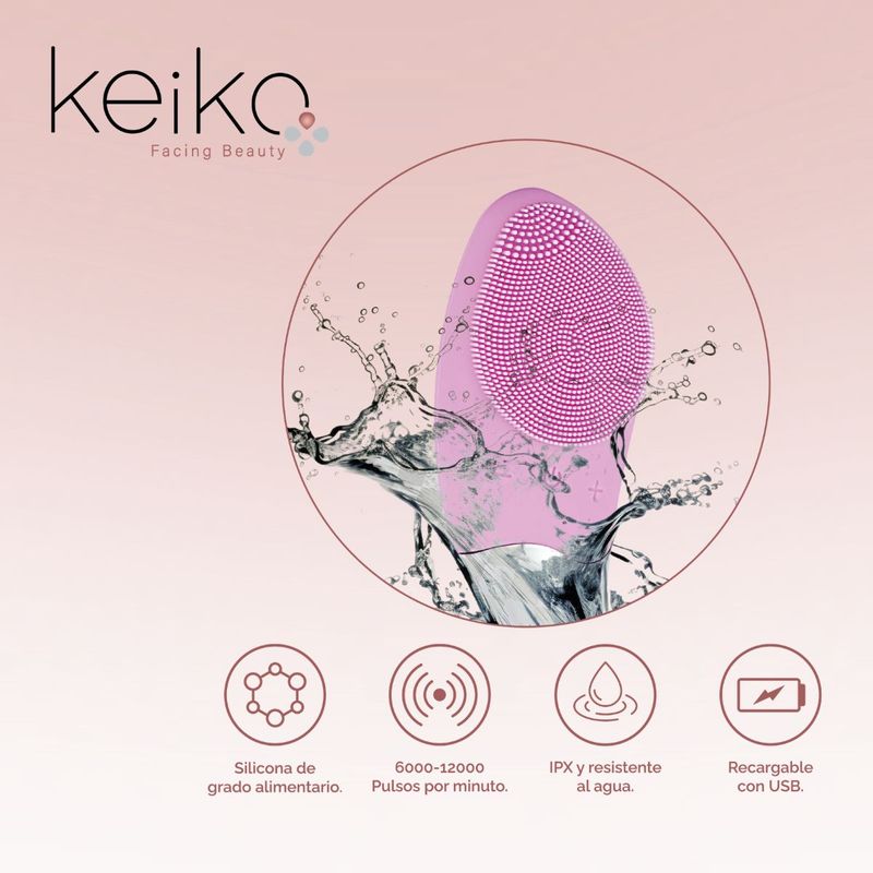 LIMPIADOR MASAJEADOR FACIAL PORTATIL USB KEIKO