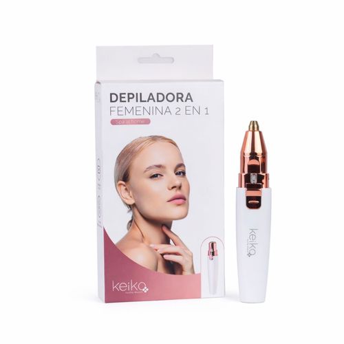 Depiladora Facial Recargable  2 en 1 Keiko