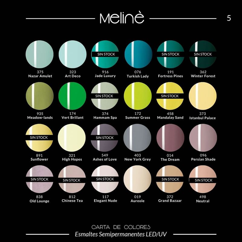 12 Esmaltes Semipermanentes Meline