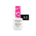 2 Esmaltes Semipermanentes x15ml Anush