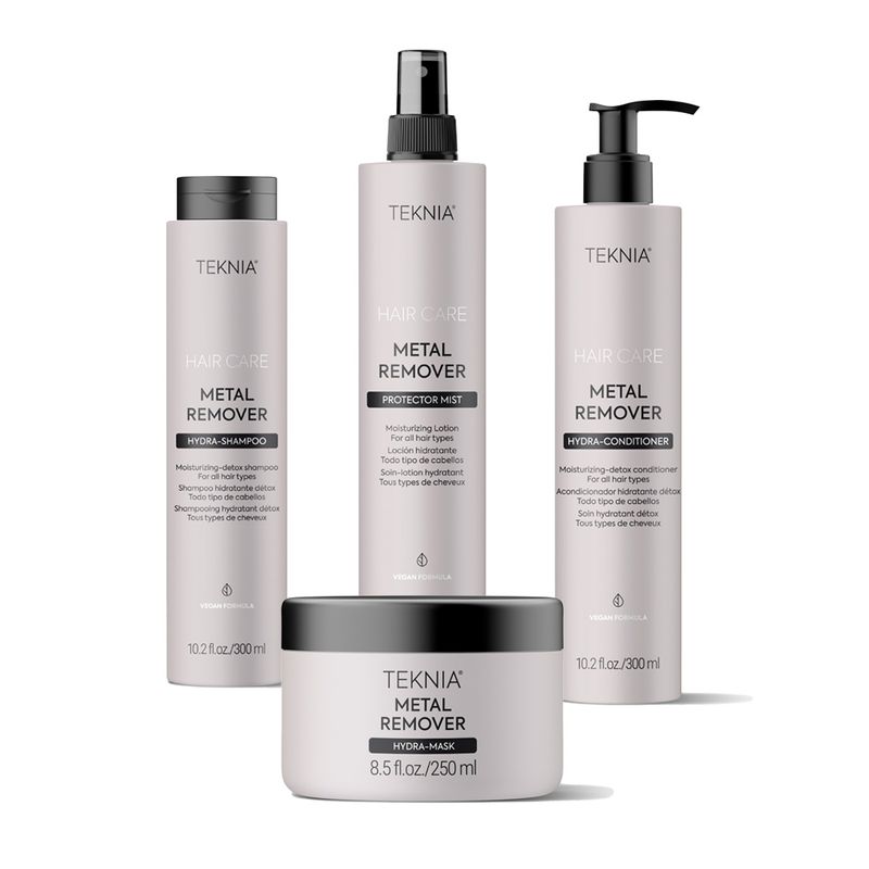 Kit Shampoo + Acondicionador + Tratamiento + Protector Metal Remover Teknia Lakmé