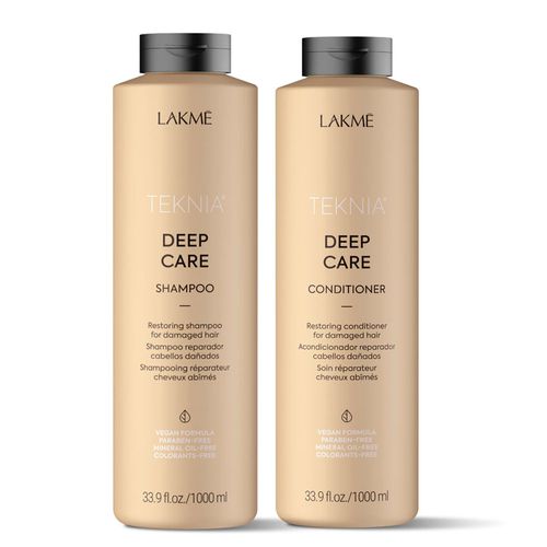 Shampoo y Acondicionador Grande Pelo Dañado Deep Care Lakme