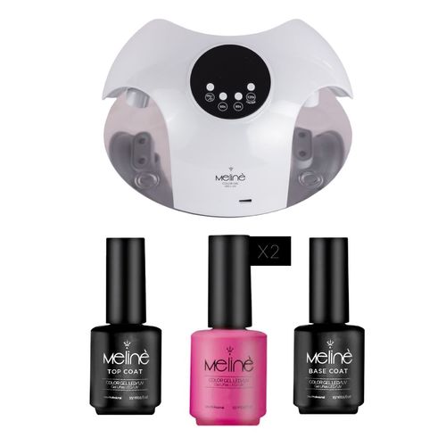 Kit 2 Esmaltes Semi + Base y Top + Cabina SkinCare Meliné
