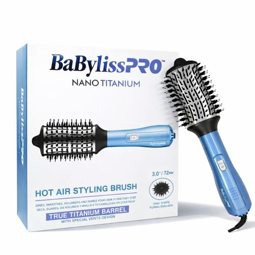 Cepillo Térmico Secador y Hot Brush Nano Titanium 72mm Babyliss PRO