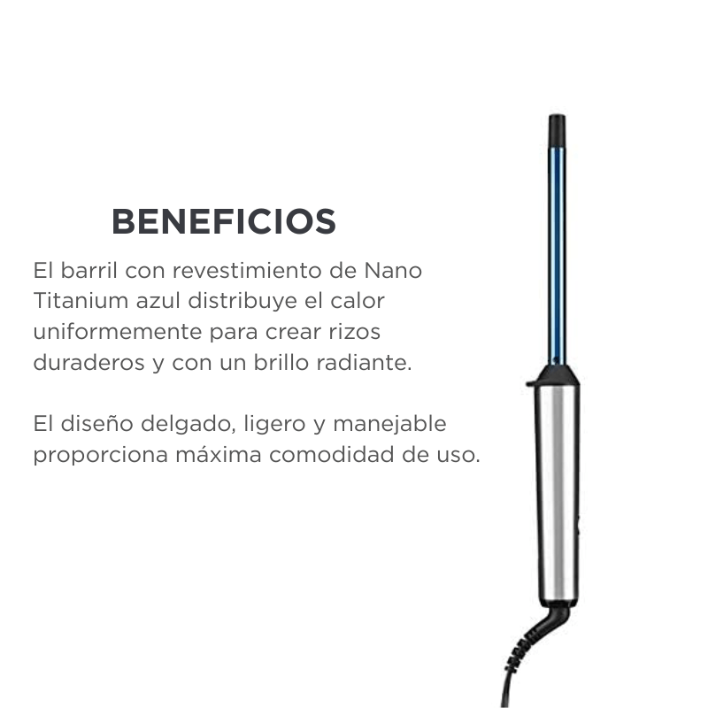 RIZADOR 19mm nano titanium BABYLISS
