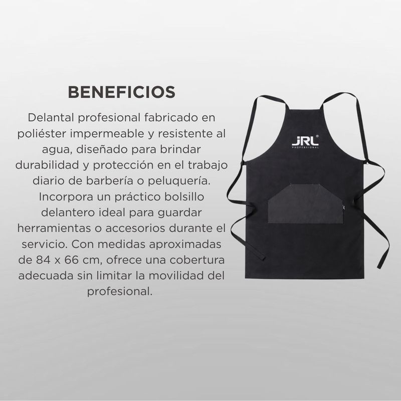 DELANTAL REC02 BLACK JRL